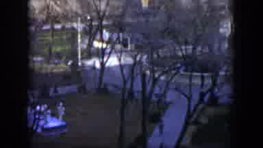 Texas (1951): Following A Person Walking Through The Park From A Long Distance