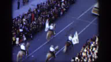 Texas (1951): Crowd Of People Watching Horse Parade On The Street