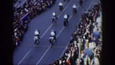 Texas (1951): People Gathered Watching A Parade Go By Including Men On Horses And
