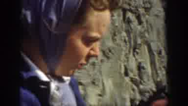California (1937): Old-Time Video Of Friends Gathered Near A Cliff