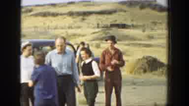 California (1937): Vintage Footage Of People Hanging Out By A Car And A Hand Shake