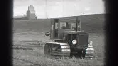 California (1937): A Farmer Is Carefully Plowing The Fields With A Tractor