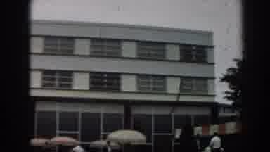 Los Angeles California (1961): Large White And Gray Hotel Where Many People Come