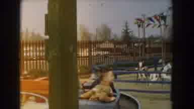 Los Angeles California (1961): Kids Are Having Fun In An Amusement Park In A Merry