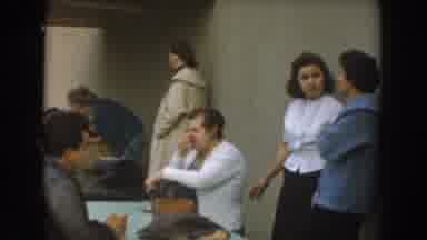 Los Angeles California (1961): Group Of People In A Room Some Sitting Others