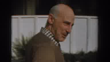 Los Angeles California (1961): An Elderly Man Walks Toward An Elderly Woman