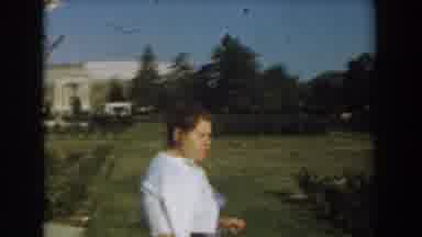Los Angeles California (1961): Old Film Showing Woman Walking And Woman Bringing