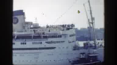 New York (1948): A Cruise Ship Probably Traveling To Different Countries Around