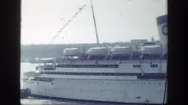 New York (1948): Old Cruise Ship Footage Pulled By Tugboat People Watching From