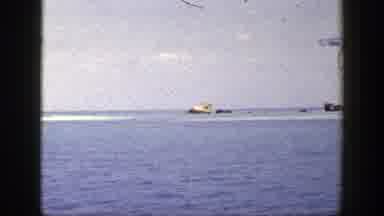 New York (1948): View Of Small Tan Object In Blue Water On A Sunny Day