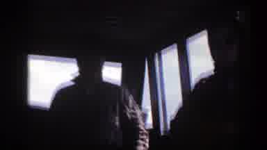 New York (1948): Three People Standing In Boat Cockpit On A Clear Day