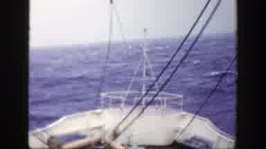 New York (1948): The View From A The Bow Of A Boat That Is Sailing Through Mildly