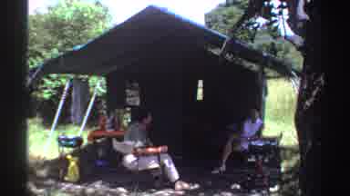 Nigeria (1969): People Talking Inside A Tent
