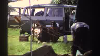 Nigeria (1969): Making New Temporary Neighbors At An Outdoor Drive Up Campsite