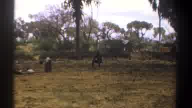 Kenya (1969): Man Sitting Down At A Camp A Clearing In The Middle Of The Woods