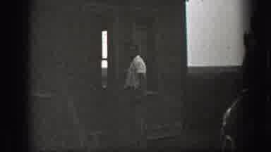 California (1939): White Shirt Man Sitting Front Single House Steps Friend Talk
