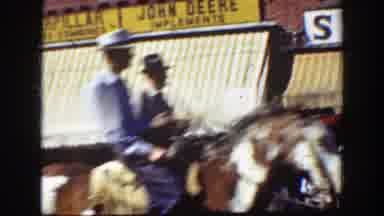 California (1939): People Riding Brown Horses In Parade On A Bright Sunny Day