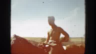 California (1939): Lean Men Riding Their Horses Without Their Shirts On