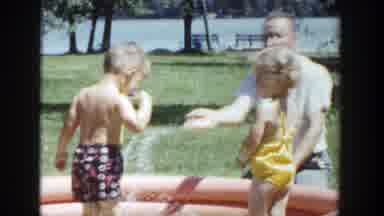 Dad's the biggest kid in the pool- literally, and figuratively!