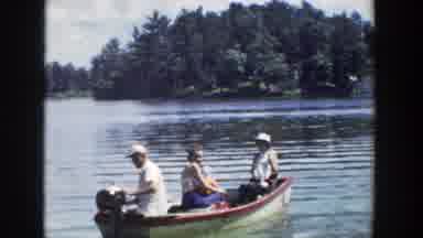 Wisconsin (1953): People Sailing Away In Small Boat