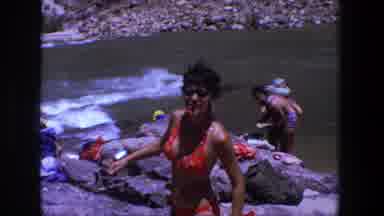 Utah (1969): Group Of People Relaxing On A Sunny Day Way The River