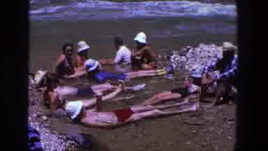 Utah (1969): People Sitting And Relaxing In A Small Pool Of Water