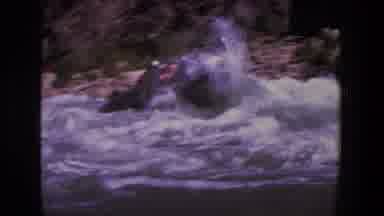 Utah (1969): White Water Rafting In Inflatable Silver Boat Rough Rapids Water