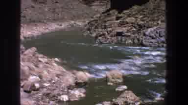 Utah (1969): Long River Passing Through A Canyon With Agitated An Dangerous Water
