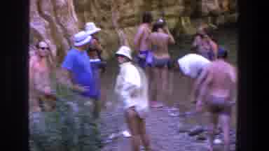 Utah (1969): Waterfall Blue Fresh Swim Jump Mountain Car Creek Fresh Blue