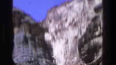 Utah (1969): Man Diving Into The River From A Natural Rocky Cave