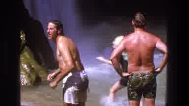 Utah (1969): Men And Women Gathered Together Enjoying Waterfall Water