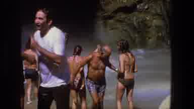 Utah (1969): Men And Women At A Beautiful Waterfall Enjoying Their Day