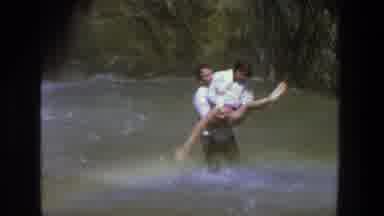 Utah (1969): Couple Play And Have Fun While Bathing In Waterfalls