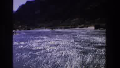 Utah (1969): View Of Mountains And Blue River Water On A Bright Sunny Day
