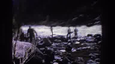 Utah (1969): Several People Exploring Wild Nature On Rocky Terrain Close To The
