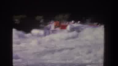 Utah (1969): People Are On A Raft On Moving And Rowing On The Water