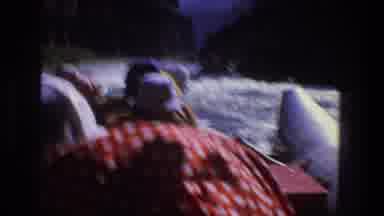Utah (1969): Group Of Men In Hats Riding A Boat In The Middle Of The Sea