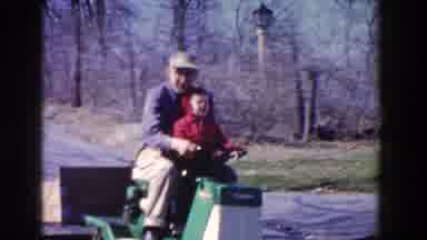 Pequot Lakes Minnesota (1964): Old Man In A Blue Long Sleeves With A Hat And A