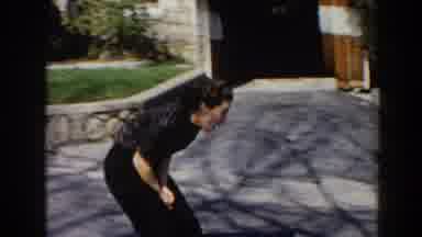 Pequot Lakes Minnesota (1964): Small Child Riding A Lawnmower With His Grandfather