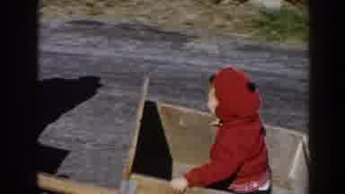 Pequot Lakes Minnesota (1964): Man Riding Kid In Back Of Lawnmower