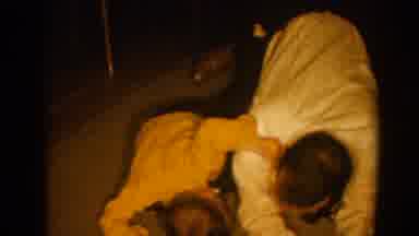 Pequot Lakes Minnesota (1964): Boy Playing With Adult On Crawling Mode And Giving