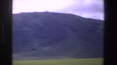 South Africa (1969): Panoramic View Of Open Terrain With Low Grass And Mountains