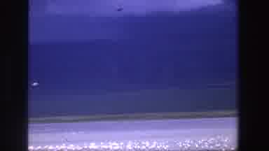 South Africa (1969): A Flock Of White Birds Flying Over A Lake Where Other Birds