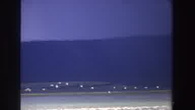 South Africa (1969): Panoramic View Of Birds Flying Over The Sea Waters With
