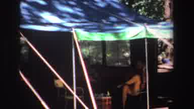 South Africa (1969): Peoples Sitting Inside The Tent And Relaxing In Daytime In