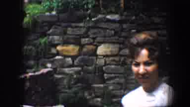 Baltimore Maryland (1960): Filming The Entrance To A House Then A Woman In A White
