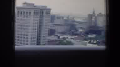 Baltimore Maryland (1960): Birds Eye View Busy Old Downtown Streets Tall Important