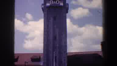 Baltimore Maryland (1960): Zoom Of Beautiful Old Tower With Old House In The