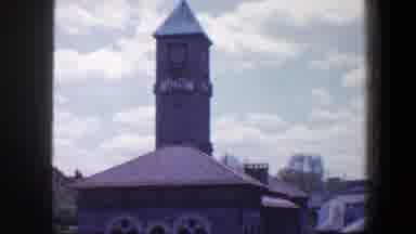 Baltimore Maryland (1960): View Of Grey Stone Clocktower On A Clear Sunny Day