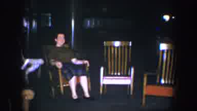 Baltimore Maryland (1960): Men Smiling Sitting Sodden Moving Chair White Women